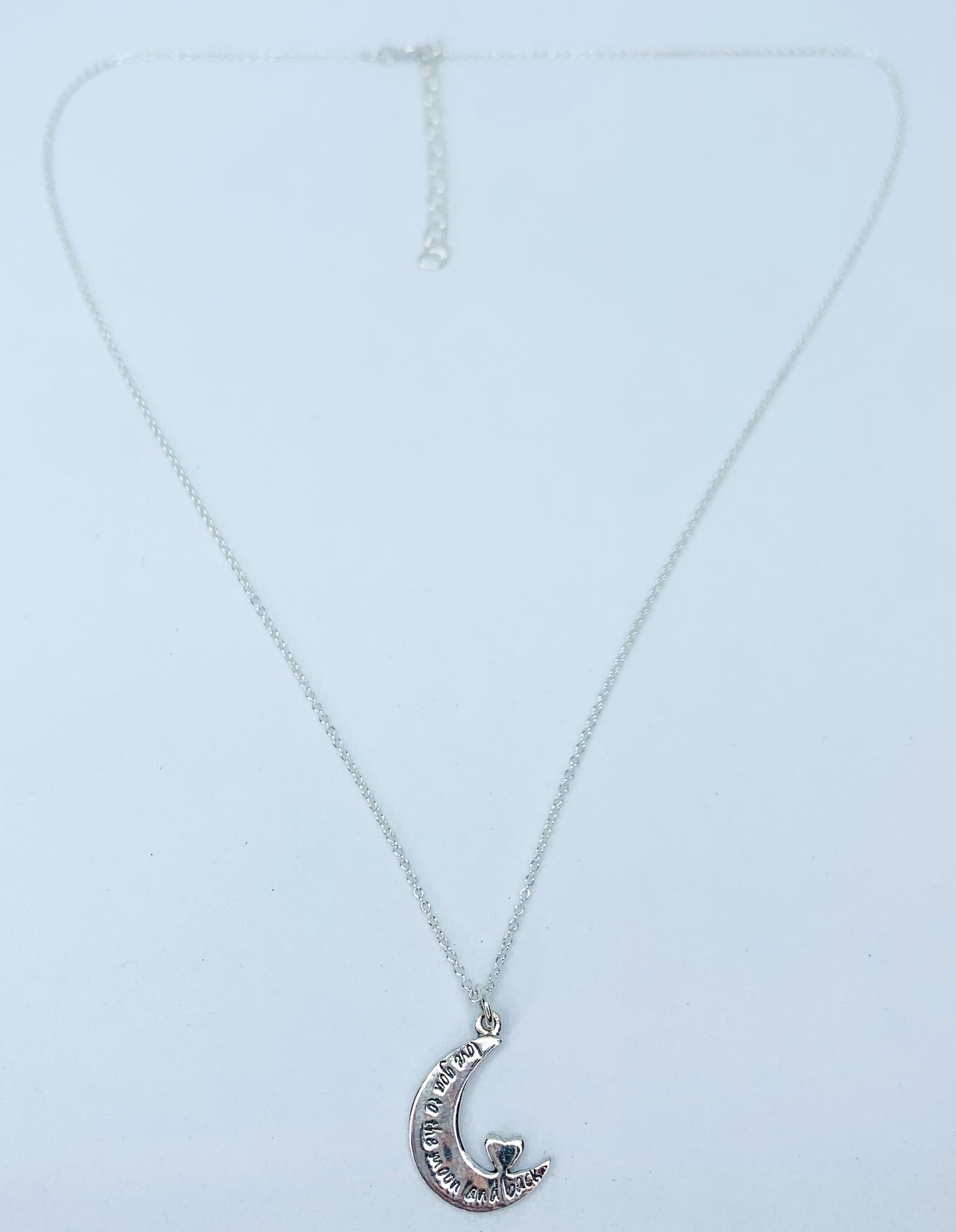 Love You To The Moon Crescent Necklace