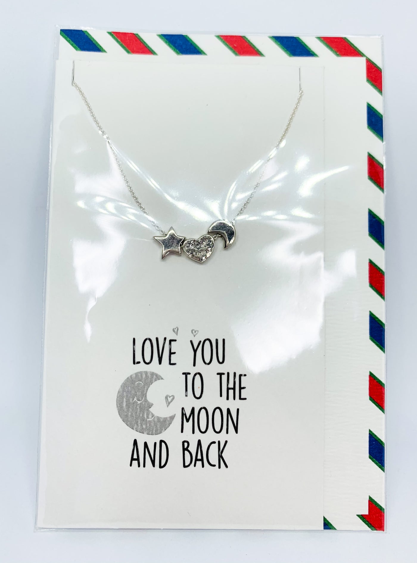 Star Moon Heart Necklace