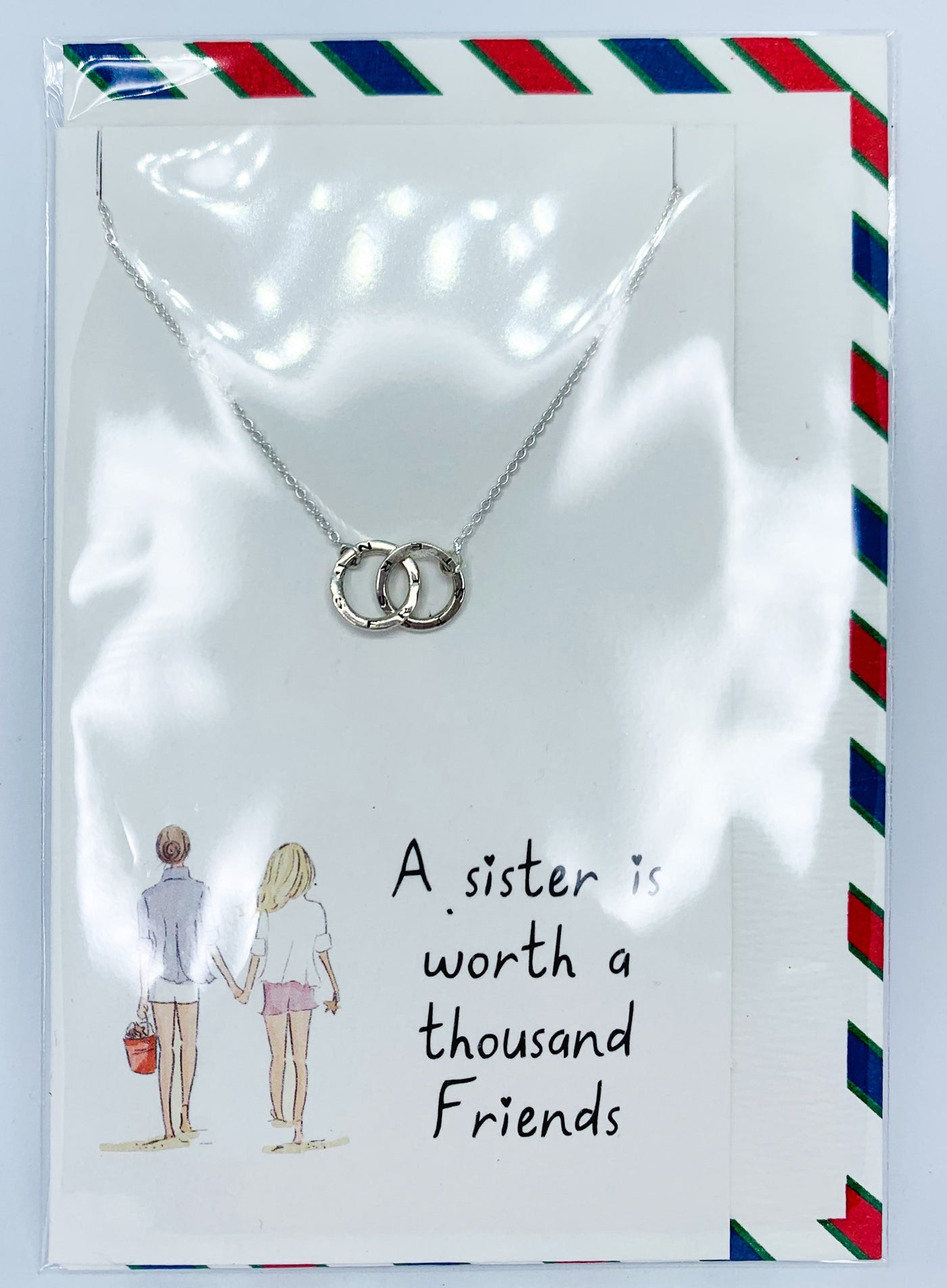Linked Rings Sisters Necklace