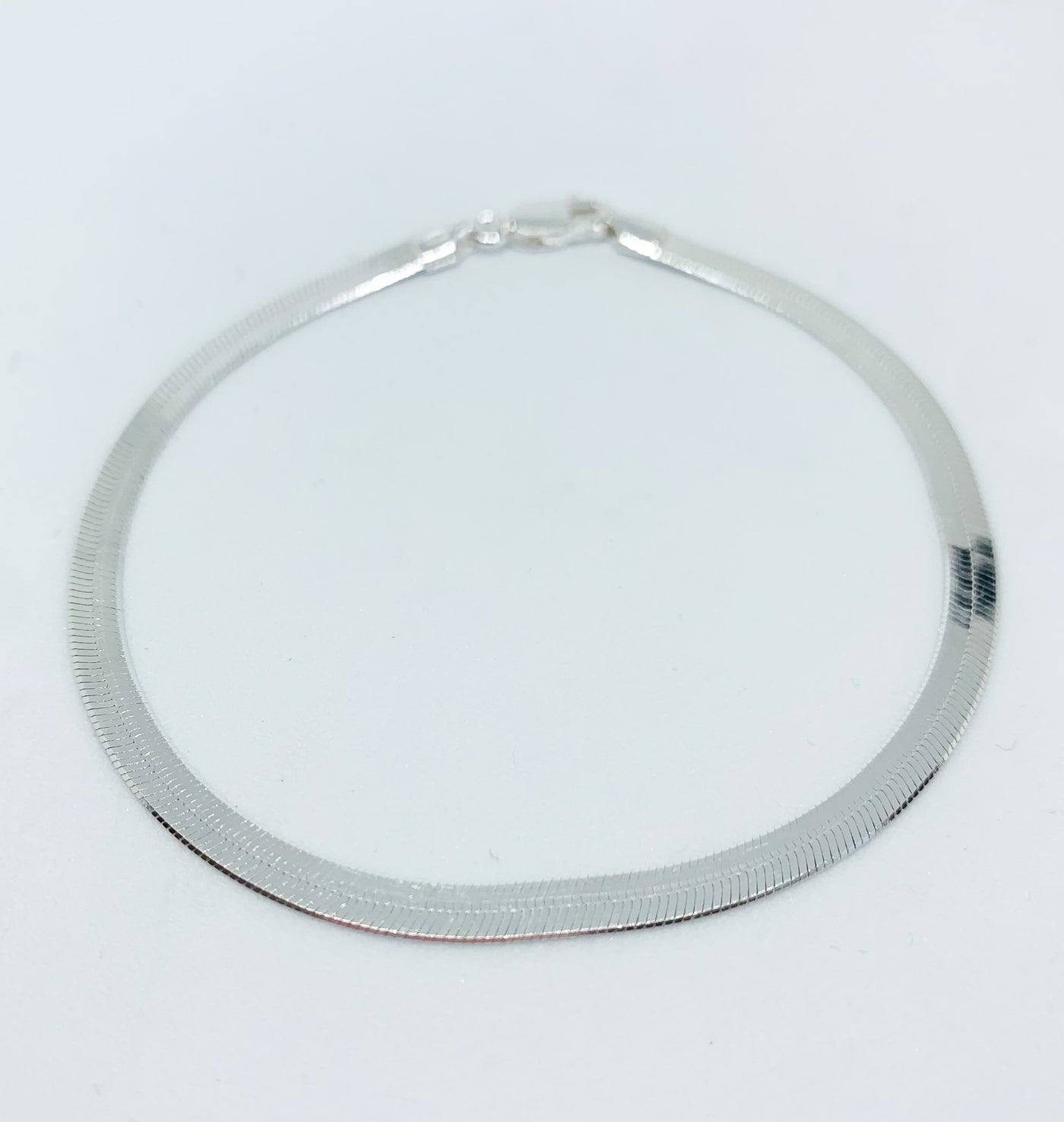 Silver Greek Key Flat Bracelet