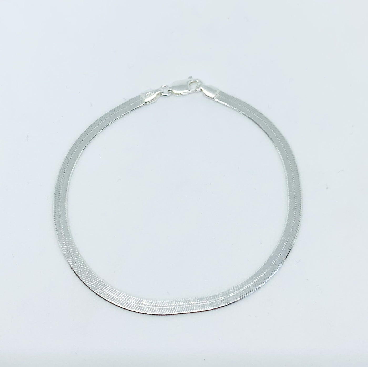 Silver Greek Key Flat Bracelet