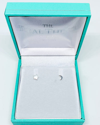Moon & Star Odd Stud Earrings