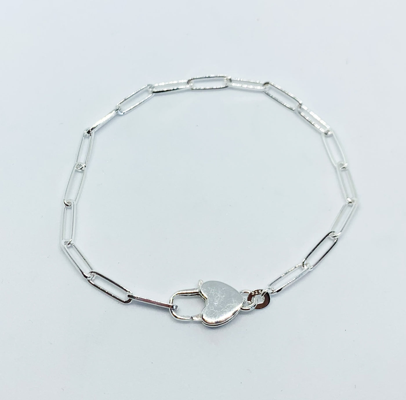 Heart Padlock Clasp Bracelet