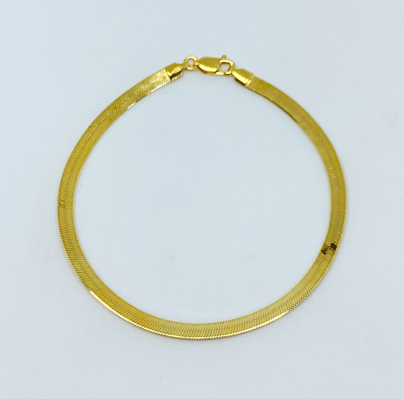 Gold Greek Key Flat Bracelet