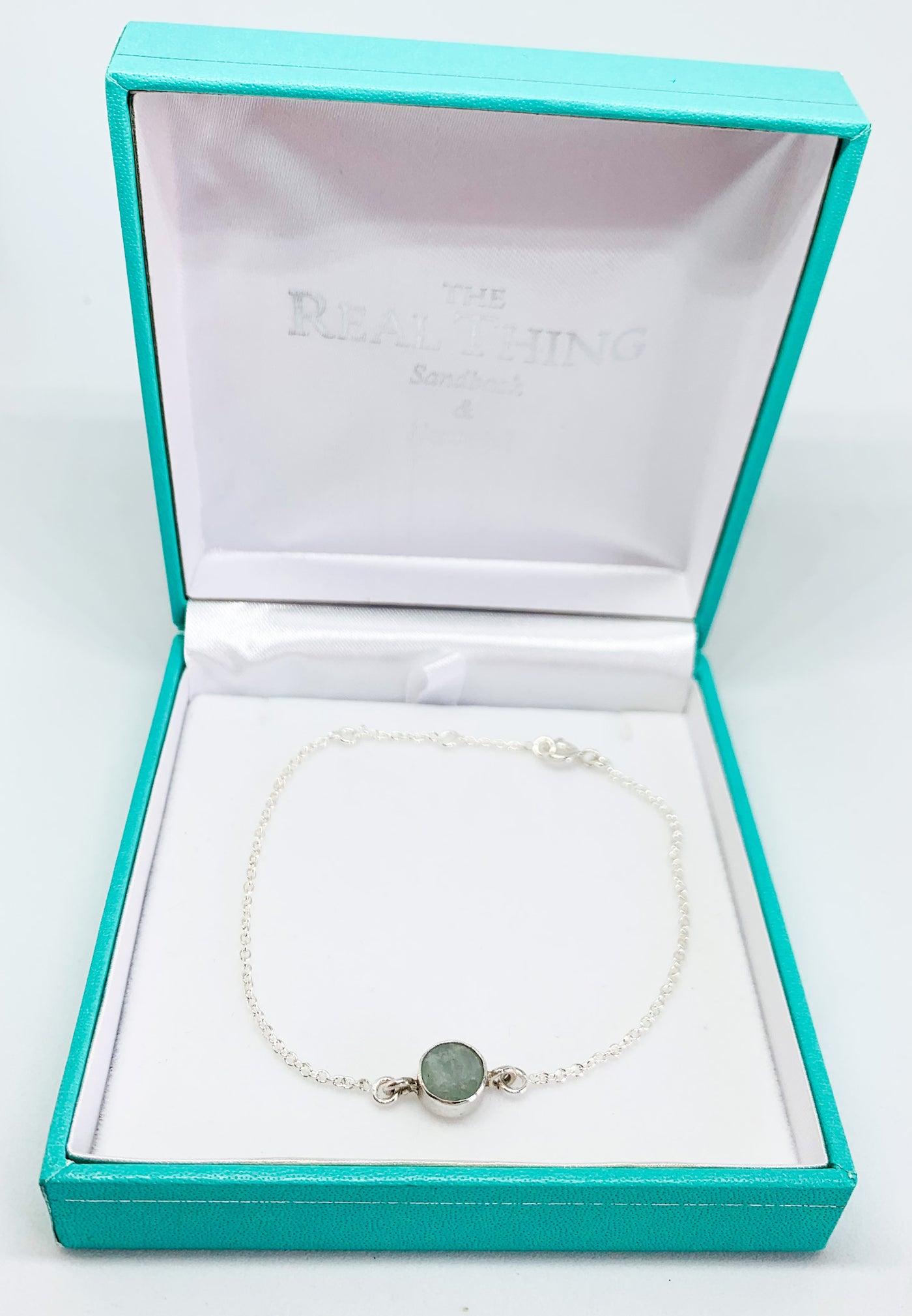 Aquamarine Chain Bracelet