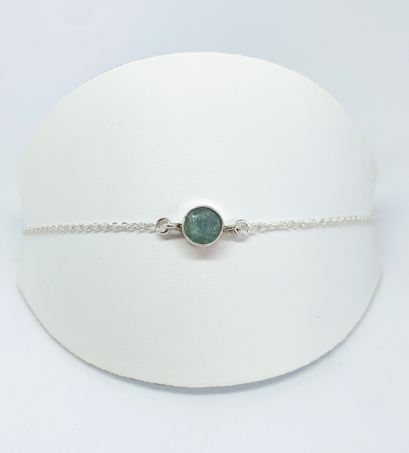 Aquamarine Chain Bracelet