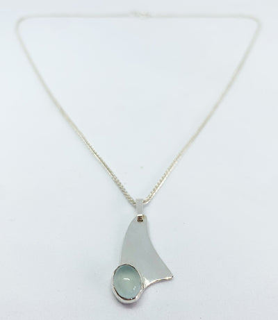 Contemporary Aquamarine Pendant