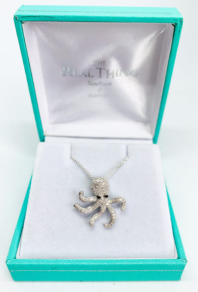 Crystal Octopus Pendant