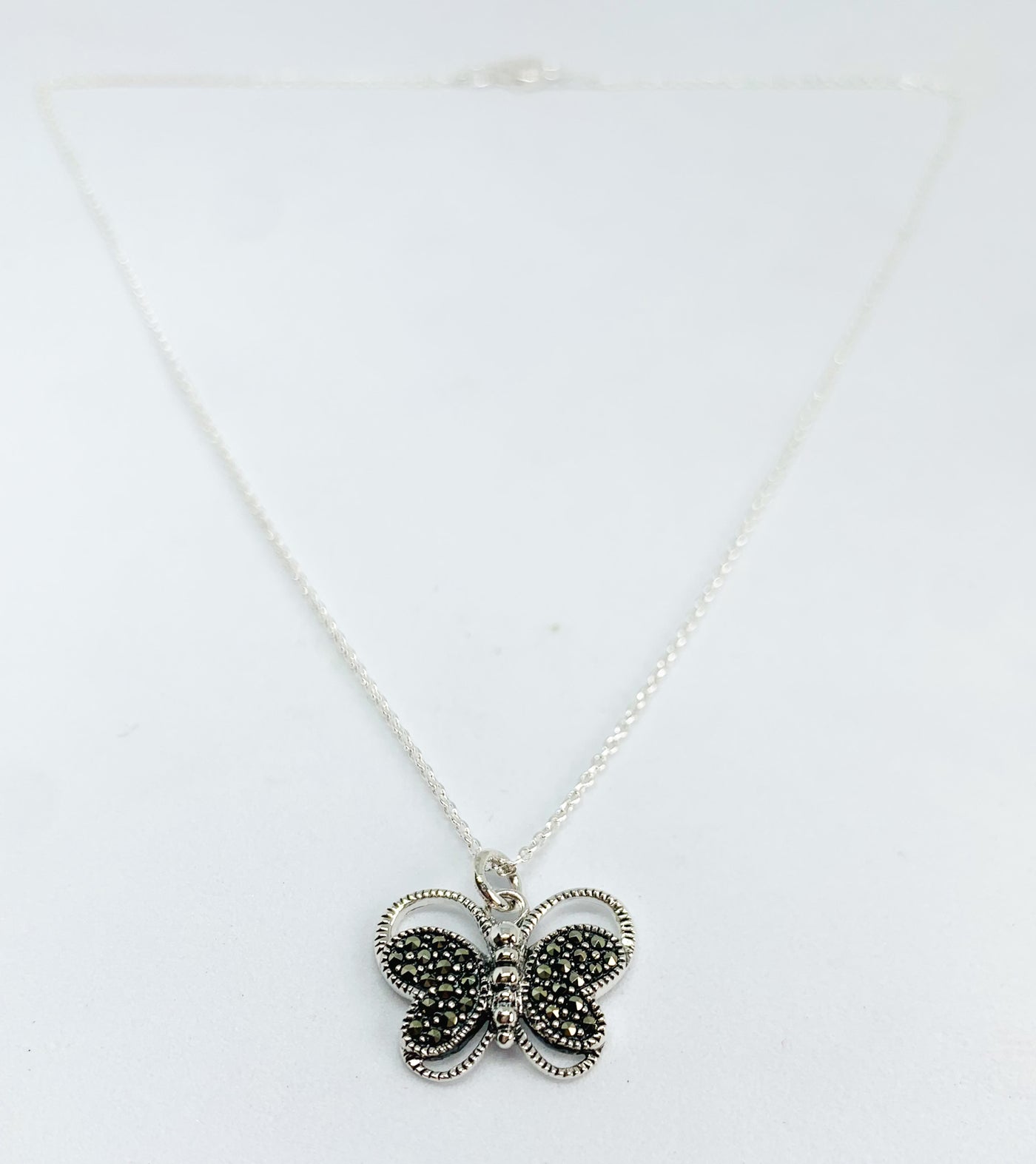 Marcasite Butterfly Pendant