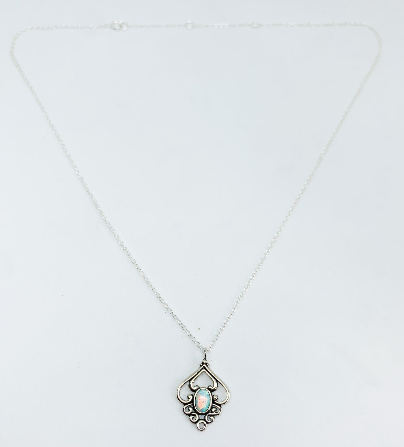 Opal Vintage Fan Pendant