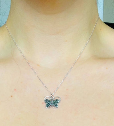 Marcasite Butterfly Pendant
