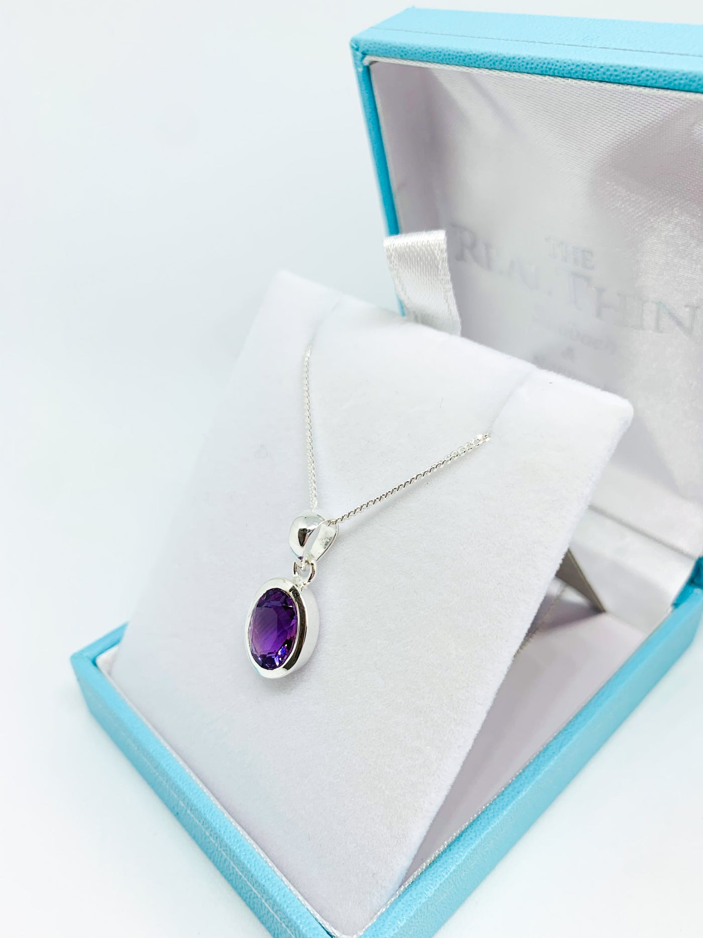 Oval Amethyst Pendant