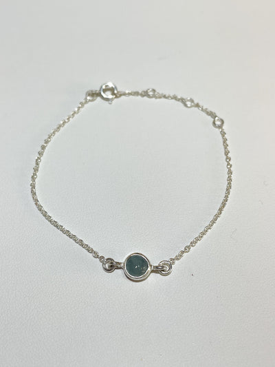 Dainty Aquamarine Bracelet