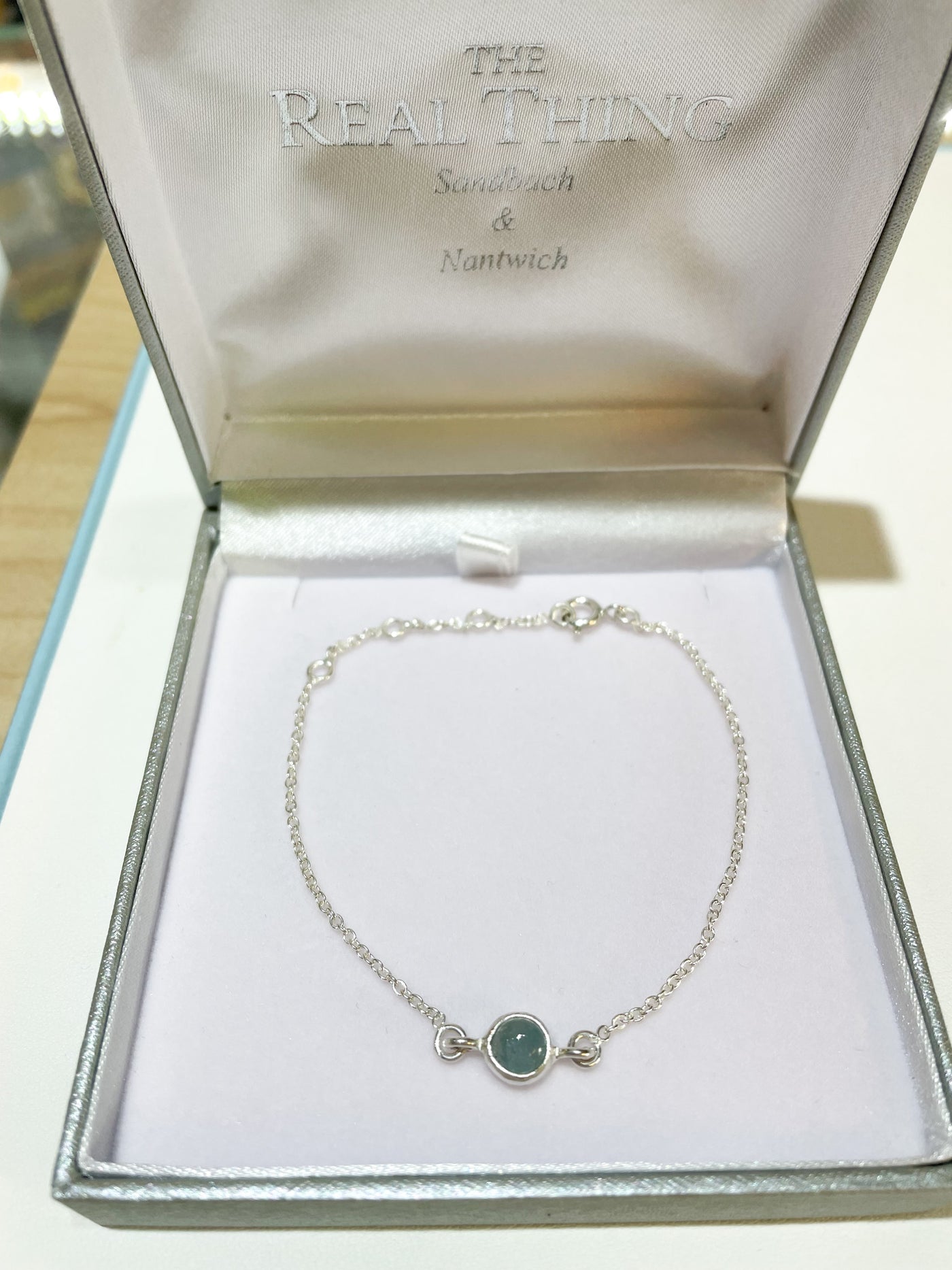 Dainty Aquamarine Bracelet