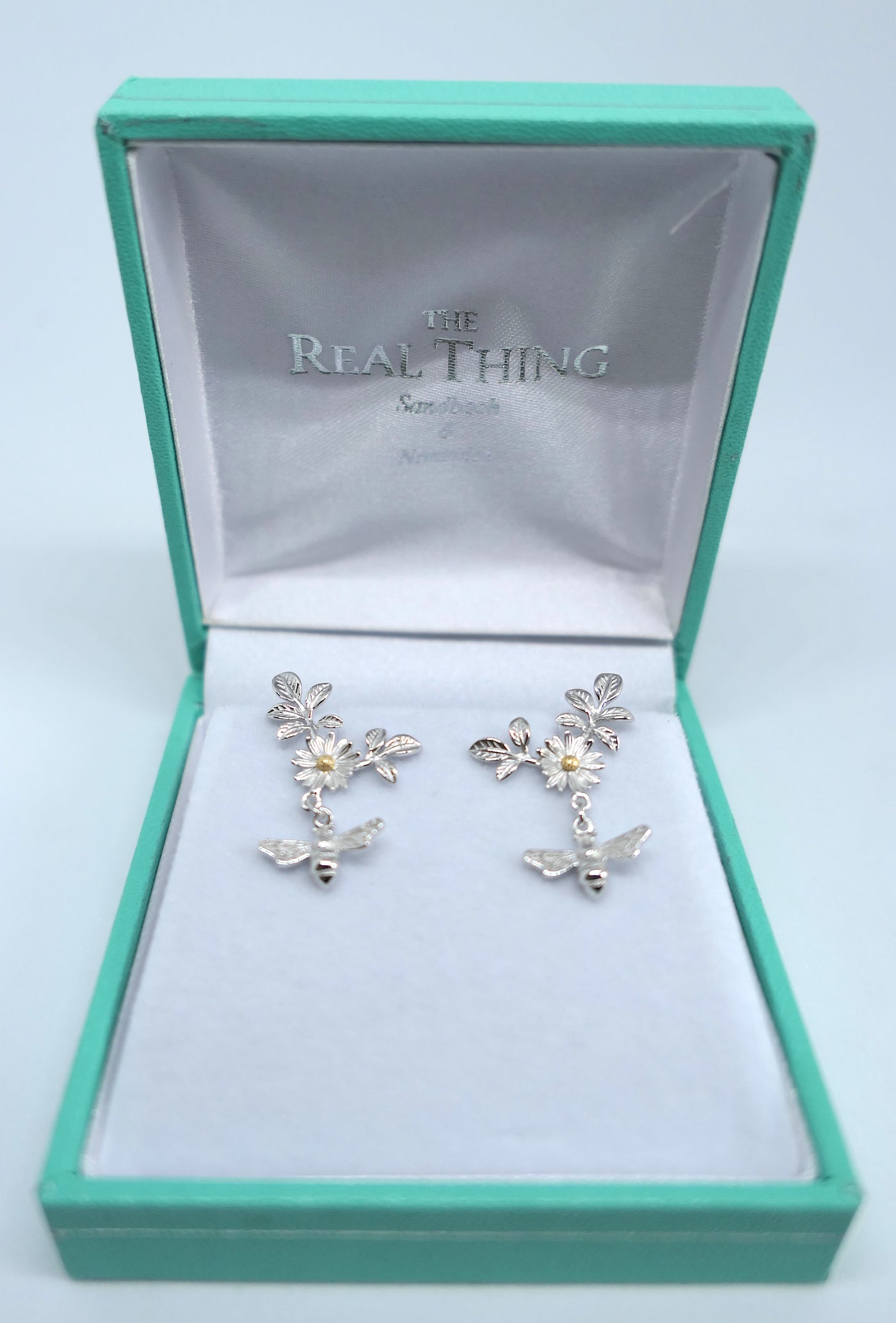 Bee & Daisy Ear Climber Stud Earrings