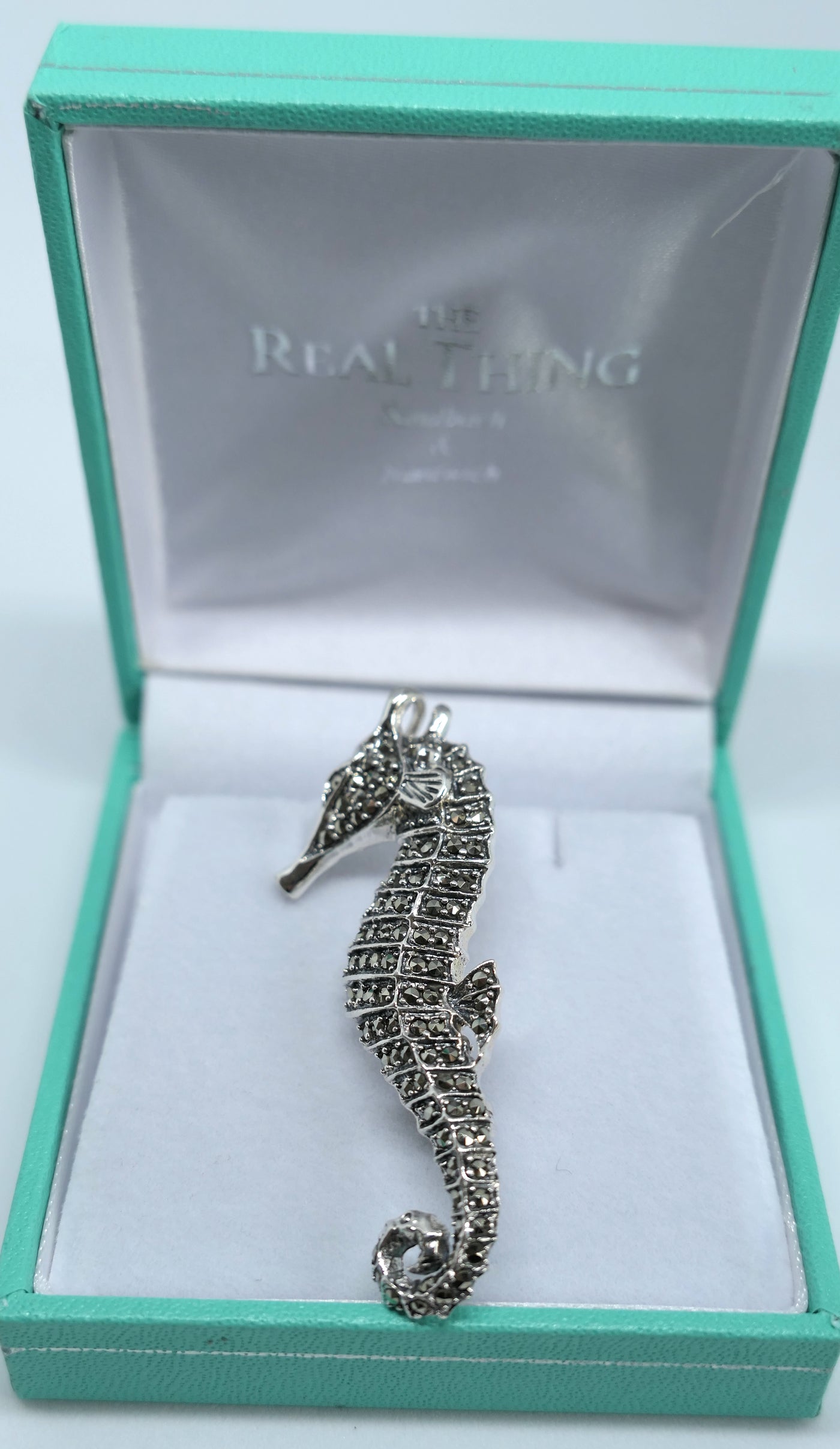 Marcasite Seahorse Brooch