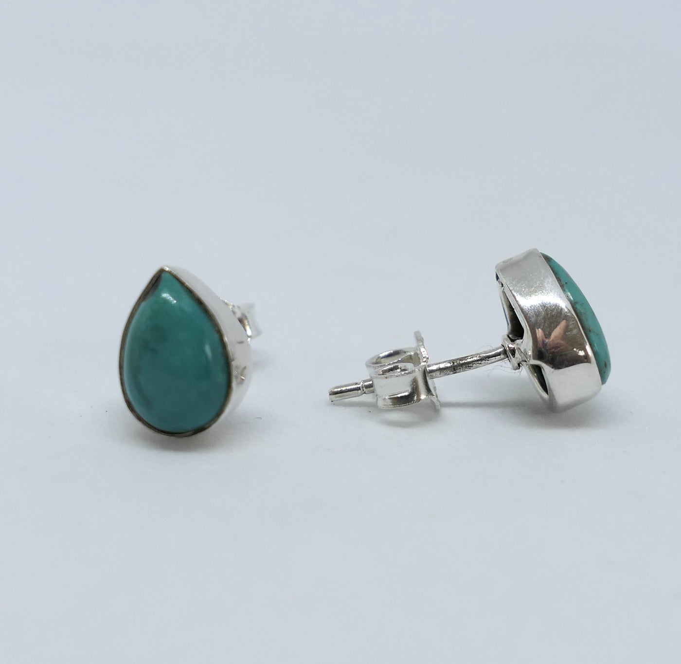 Teardrop Turquoise Stud Earrings