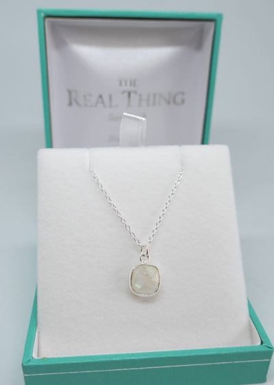 Moonstone Square Pendant