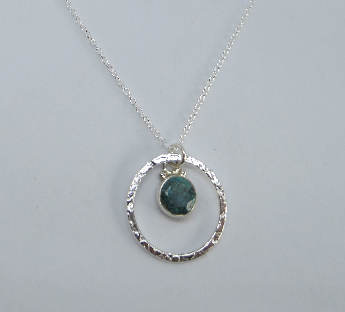 Turquoise Halo Necklace