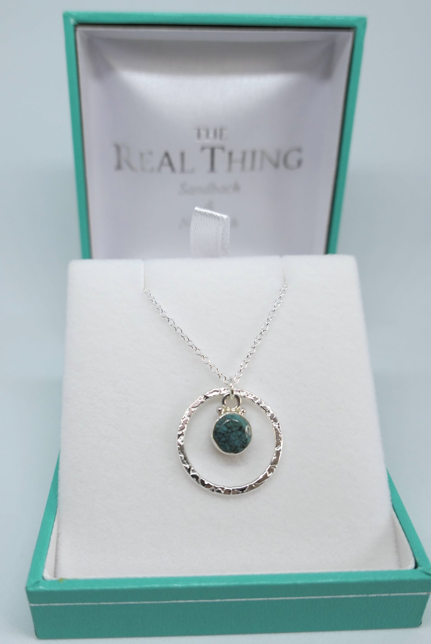 Turquoise Halo Necklace