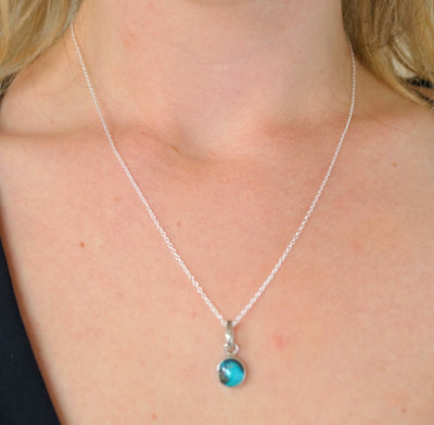 Round Turquoise Pendant