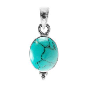 Small Oval Turquoise Pendant