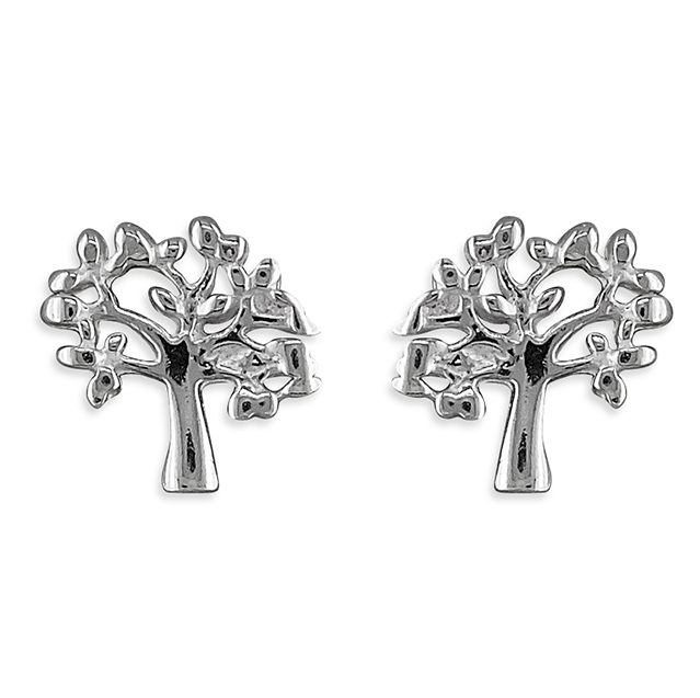 Small Tree of Life Stud Earrings