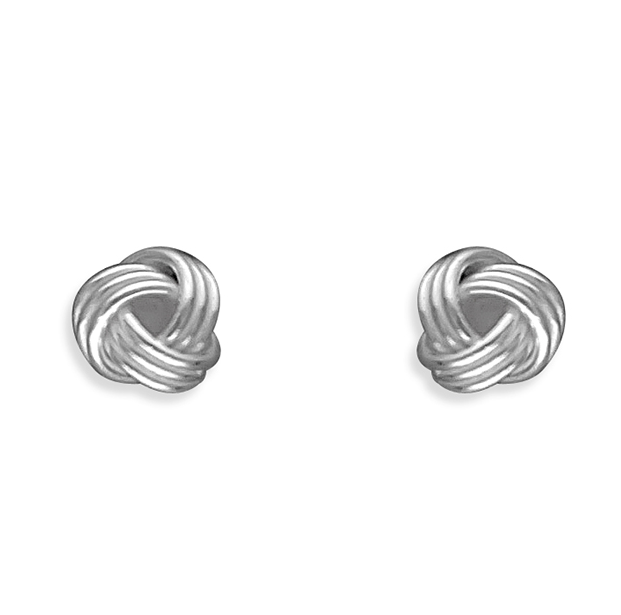 Dainty Knot Stud Earrings