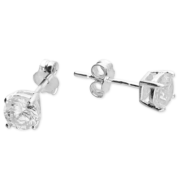 5mm Round Crystal Stud Earrings