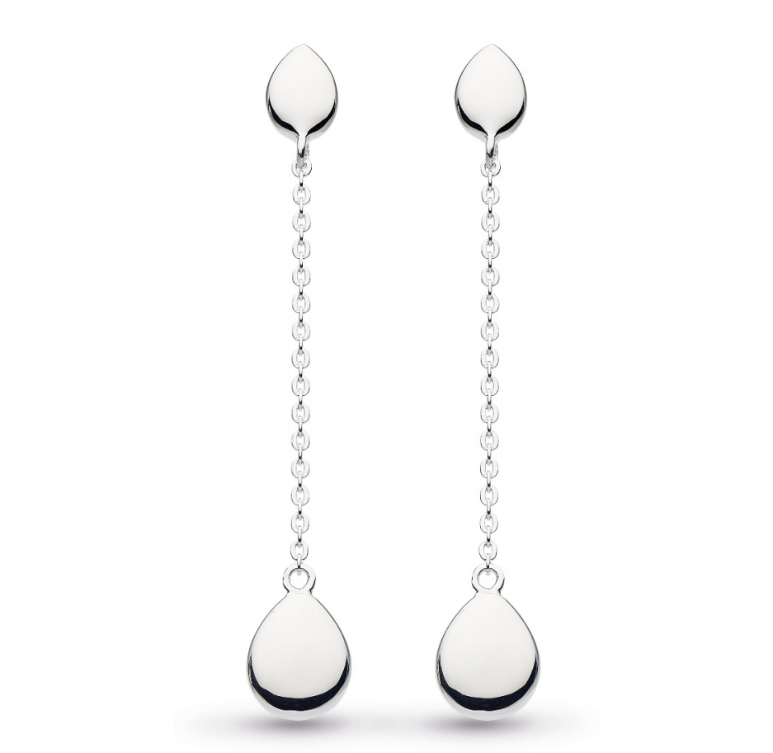 Kit Heath Coast Pebble Chain Earrings