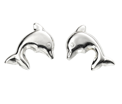 Silver Dolphin Earrings