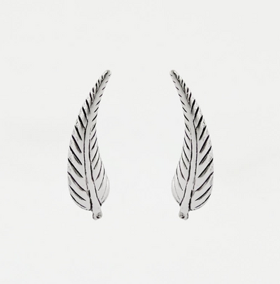 Mini Feather Ear Climber Earrings