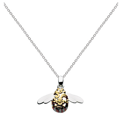 Kit Heath Blossom Bumble Bee Gold Pendant