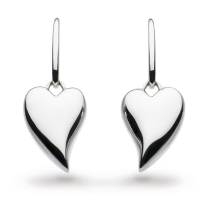 Cherish heart drop earrings