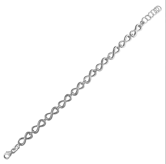 Silver Infinity Link Bracelet