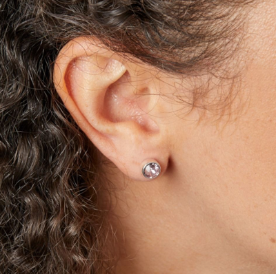 June Birthstone Stud Earrings