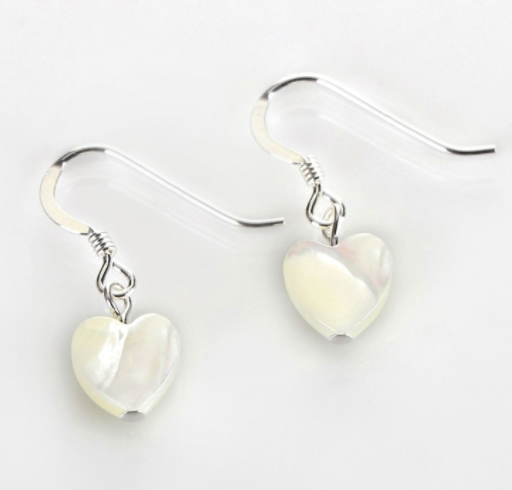 Carrie Elspeth Shell Heart Drop Earrings