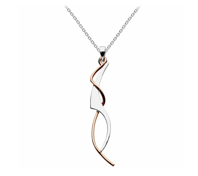 Dew Silver & Rose Gold Genevieve Pendant