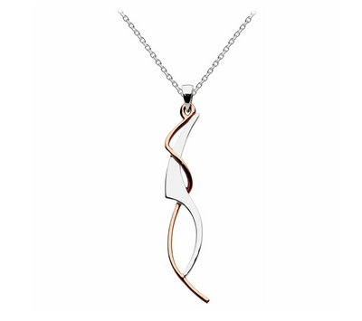 Dew Silver & Rose Gold Genevieve Pendant