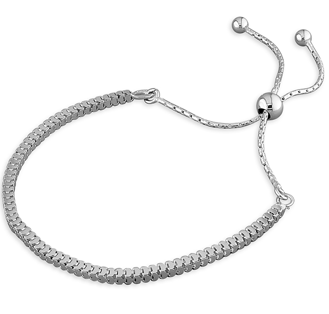 Box Snake Chain Slider Bracelet