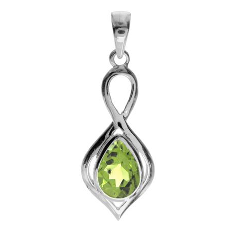 Peridot Dart Loop Pendant