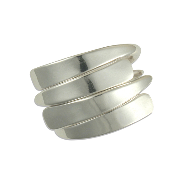 Silver Stripes Ring