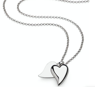 Kit Heath Desire Love Duet Large Heart Necklace