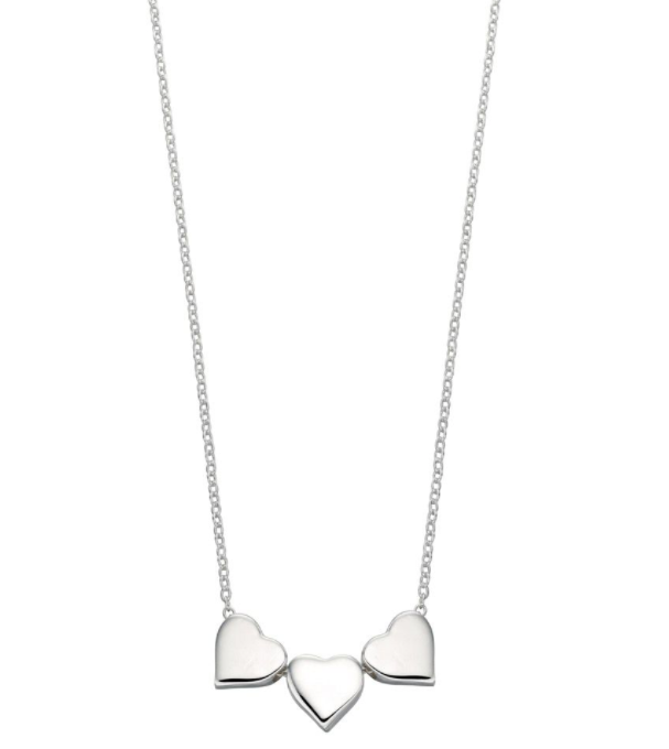 Triple Heart Engravable Necklace