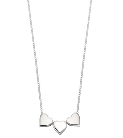 Triple Heart Engravable Necklace
