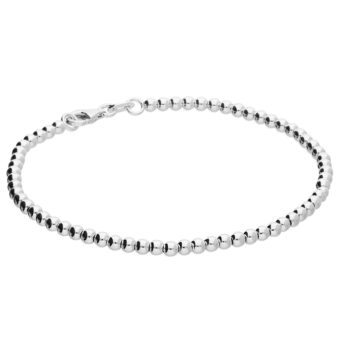 Silver Ball Bead Bracelet