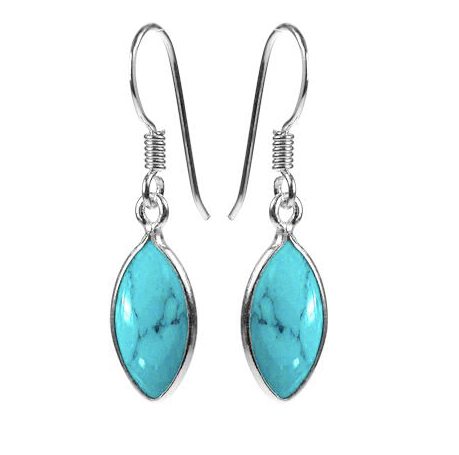Turquoise Marquis Drop Earrings