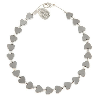 Carrie Elspeth Mini Silver Hearts Bracelet