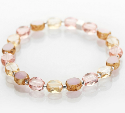 Carrie Elspeth Bohemian Pink Bracelet