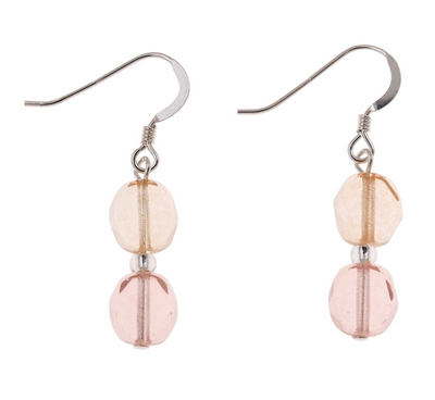 Carrie Elspeth Bohemian Pink Drop Earrings